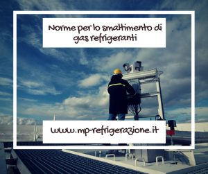 Norme per lo smaltimento di gas refrigeranti